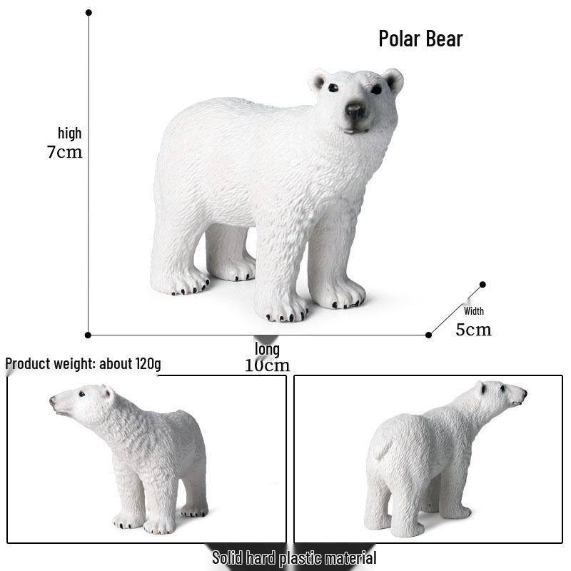 Wildlife Simulation Model: Tiger, Lion, Panda, Elephant, Rhinoceros, Kangaroo, Leopard, Horse, Sheep Toy Set