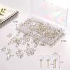 150 Pcs Push P, Standard & Transparent Plastic Head Steel Point Thumb Tacks for Wall, Office & Craft Organization (Gold)