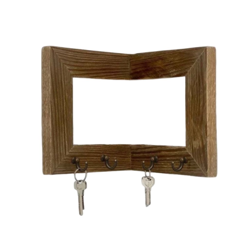 Wall-mounted Key Hook Rack Rural Style Sundries Storage Holder Housewarming Gift