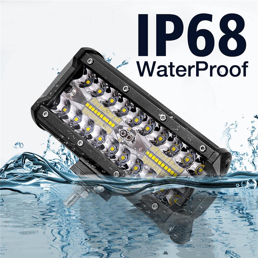 1Pc 120W 12000LM Off road Driving Lights LED Work Light Bar Spot Flood Fog lights Waterproof LED Cubes