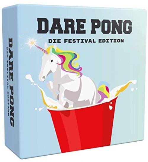 Dare Pong – Beer Pong Version Vérité Ou Défi – Lot De 2 Jeux (Original + Festival) 195 Cartes Résistantes à L’Eau, Soirée Entre Amis, EVG, Camping, 18+