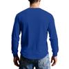 Men's Casual Knit Button-Up Long-Sleeve Shirt