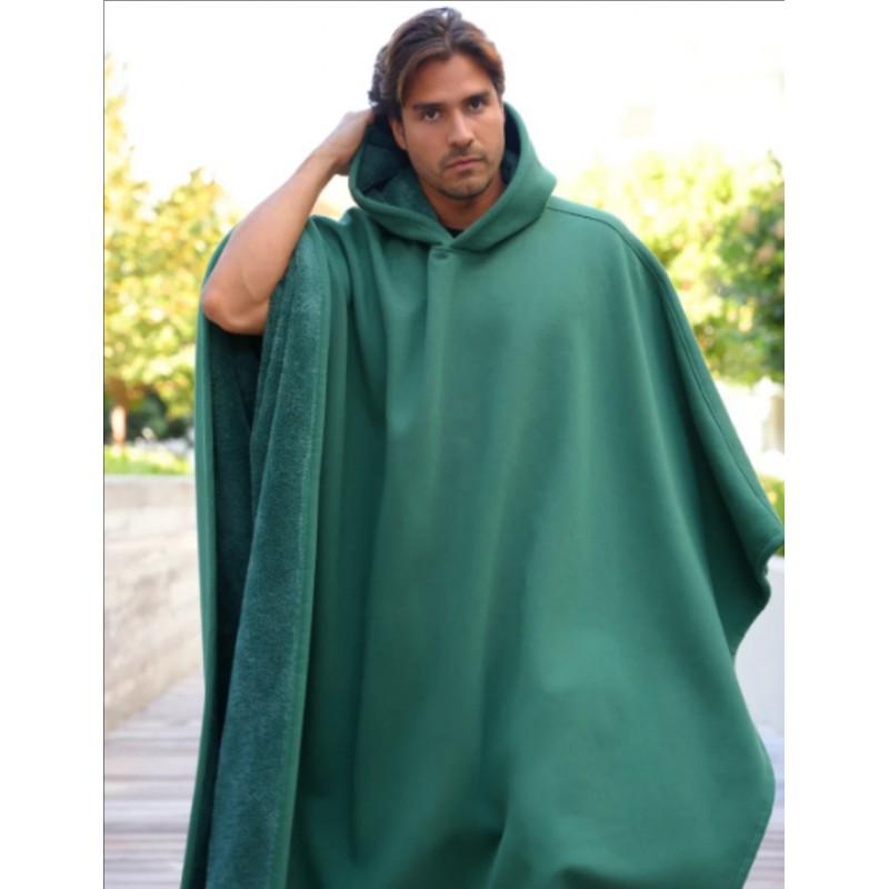 2025 Winter Unisex Punk Loose Hooded Wool Blend Cape Coat Streetwear