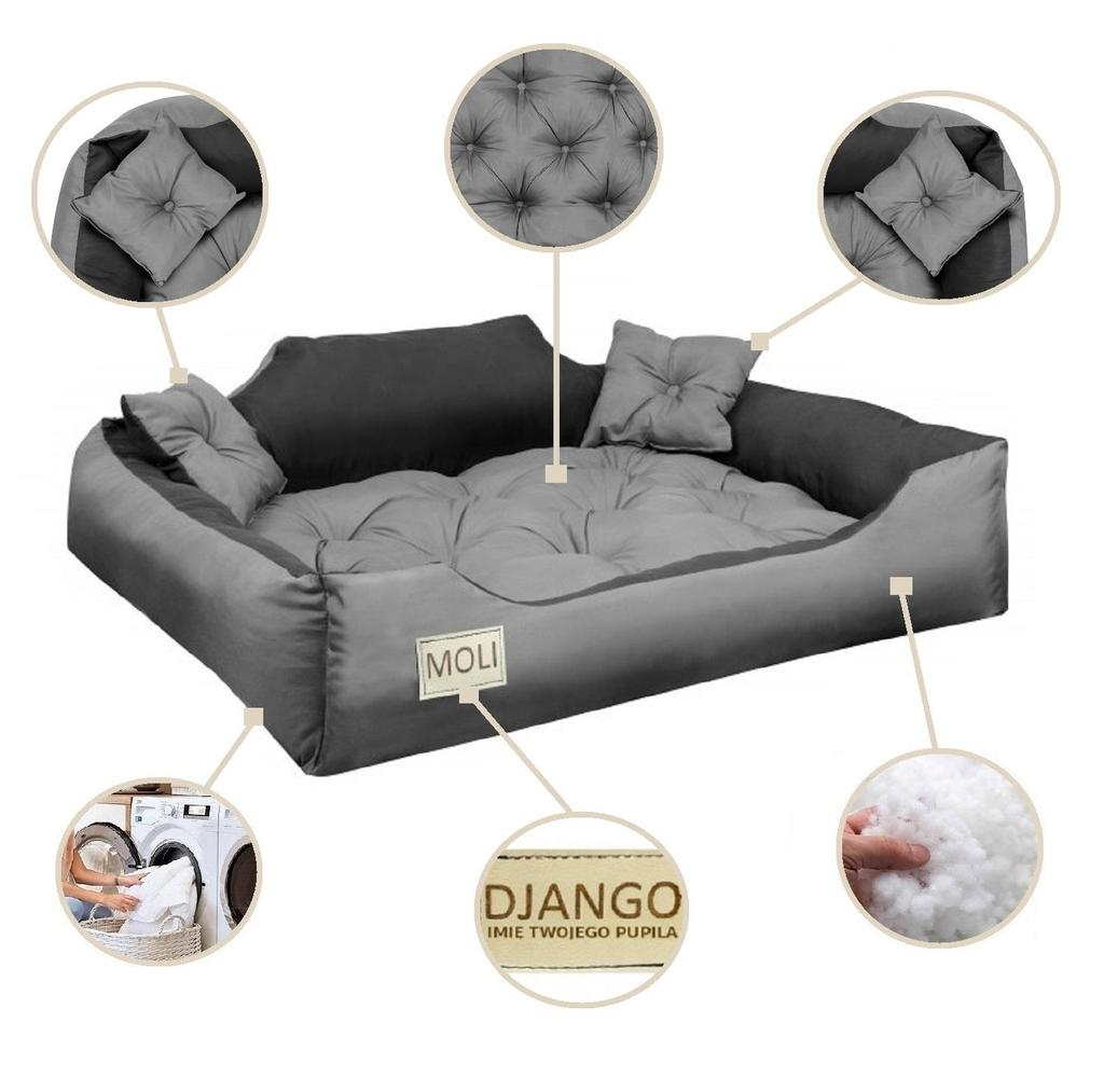 Pelíšek pro psa z MIKROVLÁKNA odolný pohodlný Kingdog SML XL