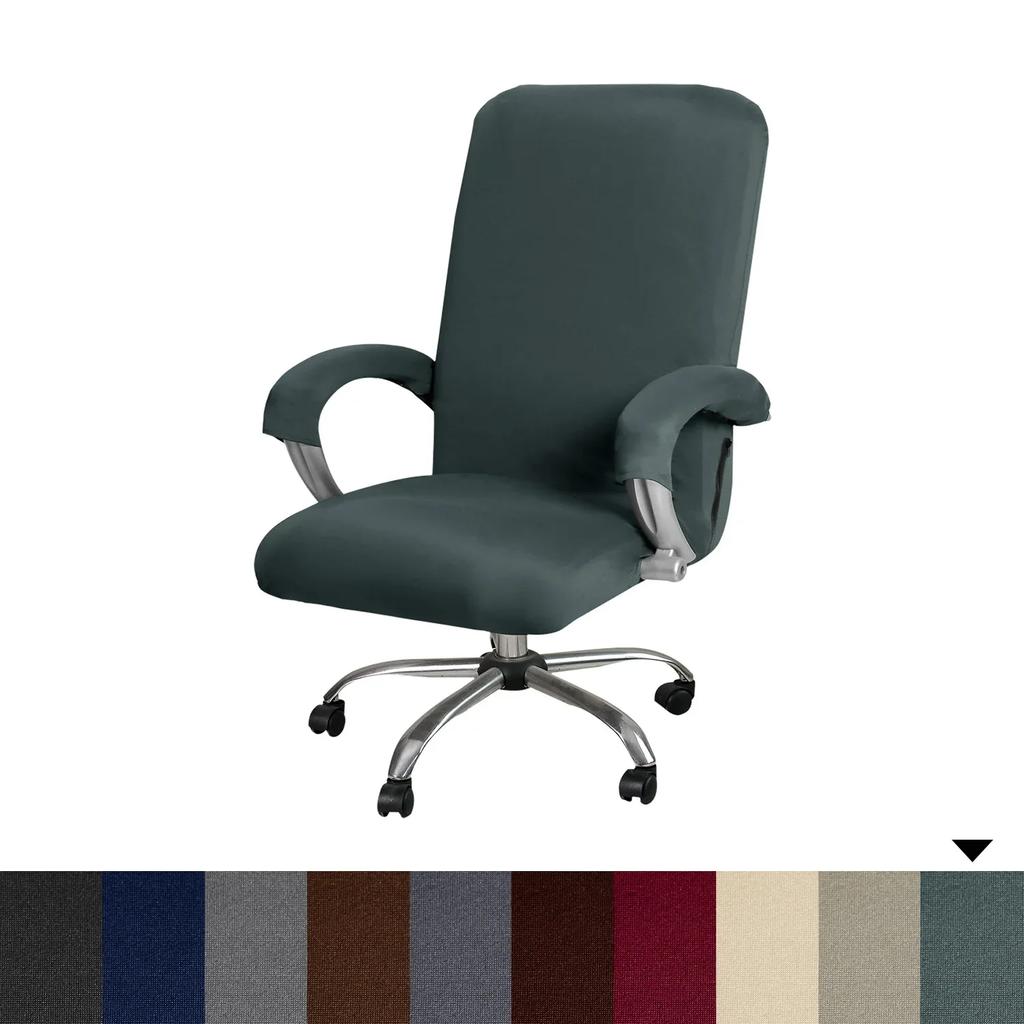 Stretch Executive Chair Cover for Computer Office Chair Cover with Armrests Breathable Cover for Swivel Office Chair