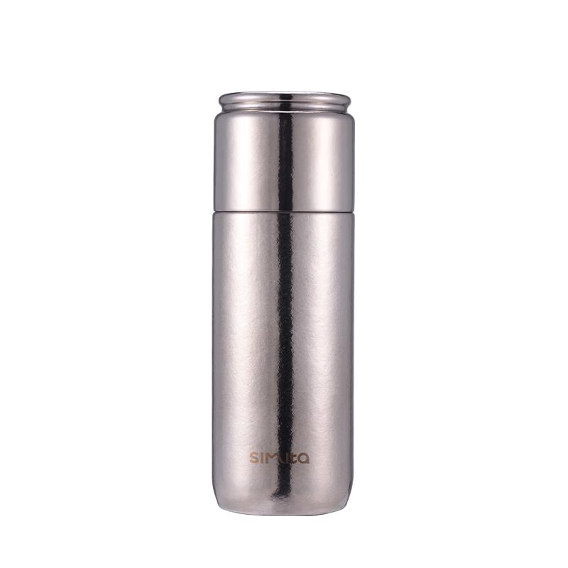 Simita Pop-Up Lid Titanium Tea Mug