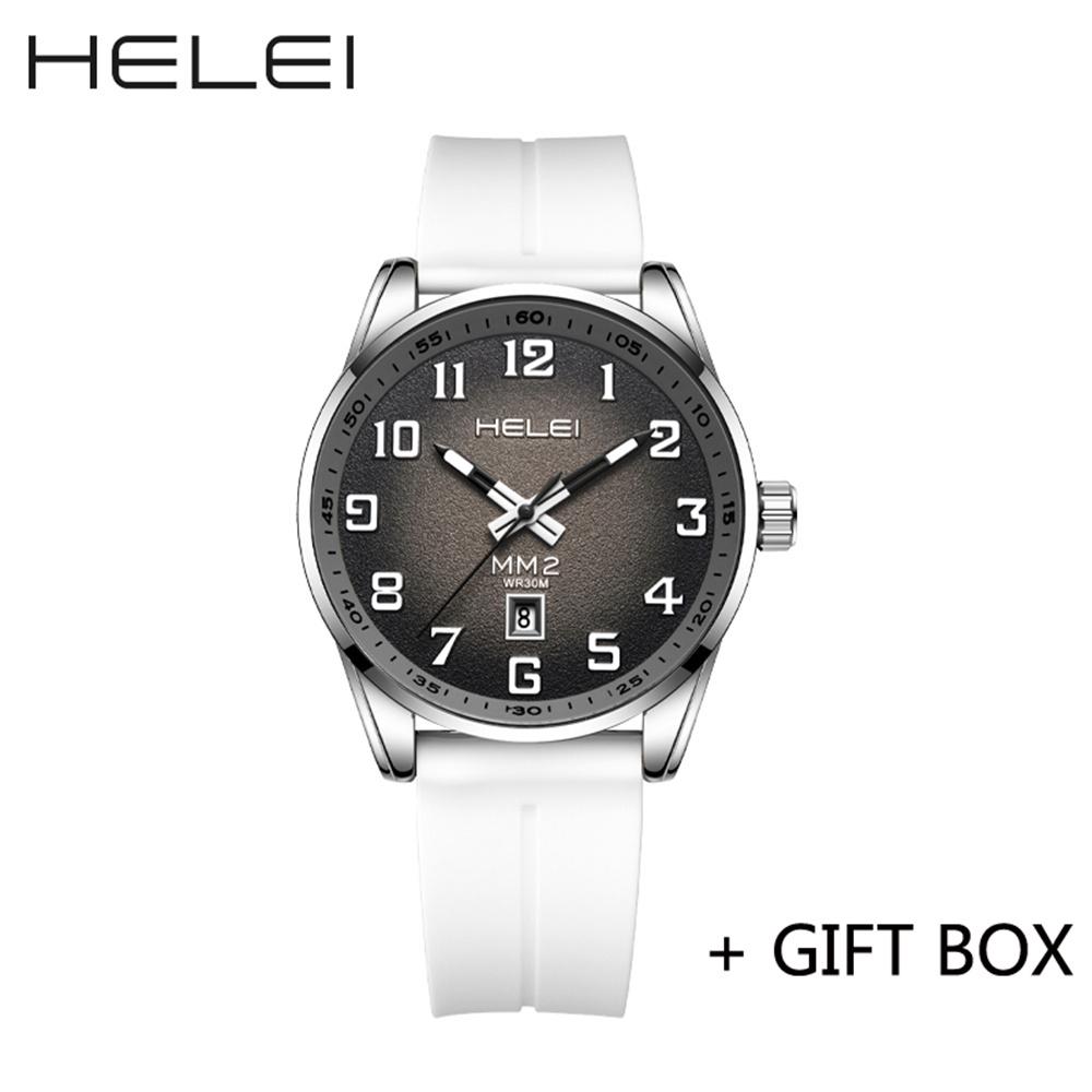 HELEI Men Watch Top Brand Luxury Military Army Waterproof Sport Male Clock Auto Date Quartz Business Original Wristwatch 9016J