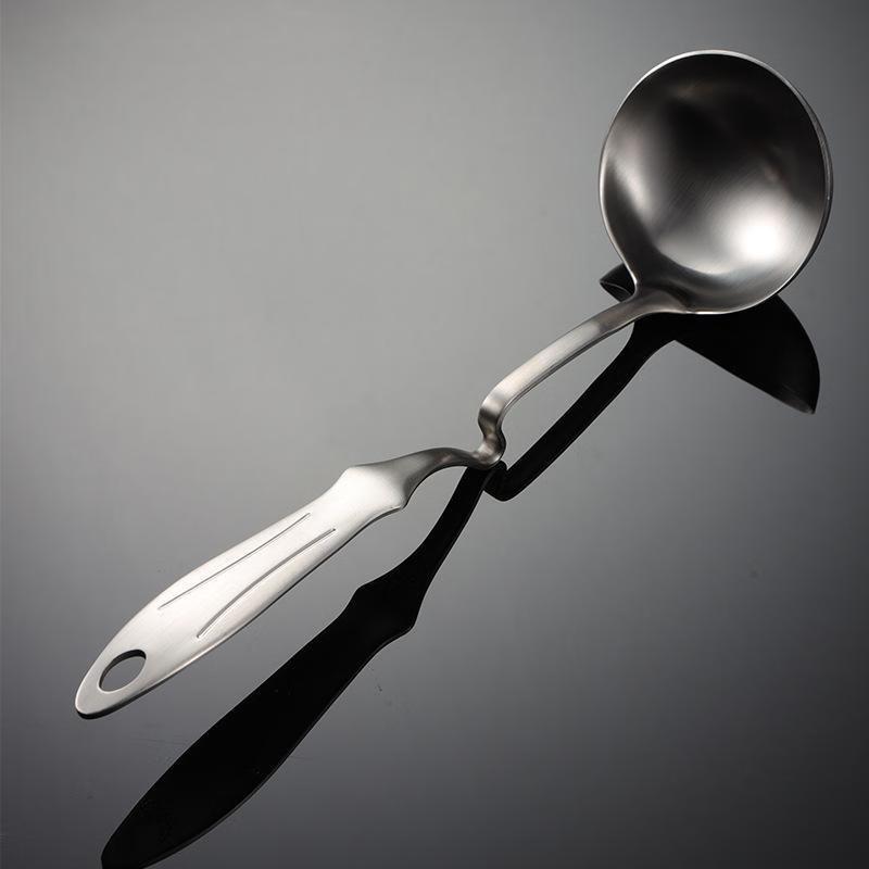 

ZISIZ Stainless Steel Twisted Handle Hot Pot Ladle Set