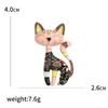 Emaille-Katzenbroschen für Frauen, Unisex, Strass, Tier-Anstecker, Bankett, Party, Rucksack, Geschenke, Schmuck, Zubehör