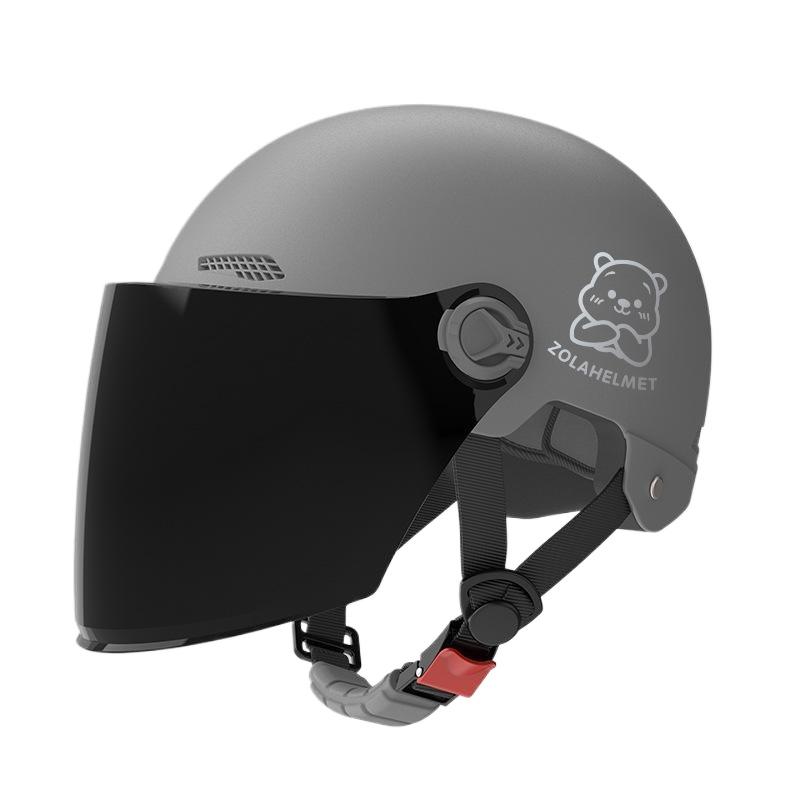 Helmet Electric Car Girl Cute Funny Lightweight Hair Hat Women's Helmet