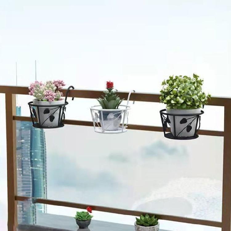 Wall Planter Shelf Rustproof Iron Storage Rack Space Saving Vertical Garden Organizer For Multiple Flower Pots