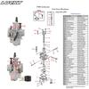 PWK 21 24 26 28 30 32 34mm cu carburator cu jet de putere pentru motociclete OKO 2T 4T Carb pentru Dirt Bike Pit Bike Scooter ATV Quad UTV
