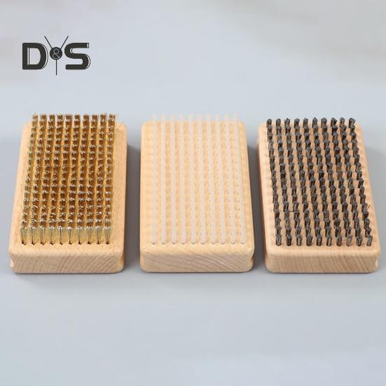 1/3ks štětec na vosk na snowboard Sada vosk na snowboard Nylon/mosaz/štětec na žíně na snowboard voskování leštění stínování
