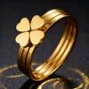 Titanium steel ring, niche and high-end, light luxury, non-fading, cross-border Instagram-style Foever Love