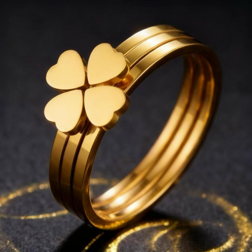 Titanium steel ring, niche and high-end, light luxury, non-fading, cross-border Instagram-style Foever Love