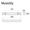 Musiclily Pro 48mm Brass String Retainer/Tension Bar for Floyd Rose Tremolo Units, Black