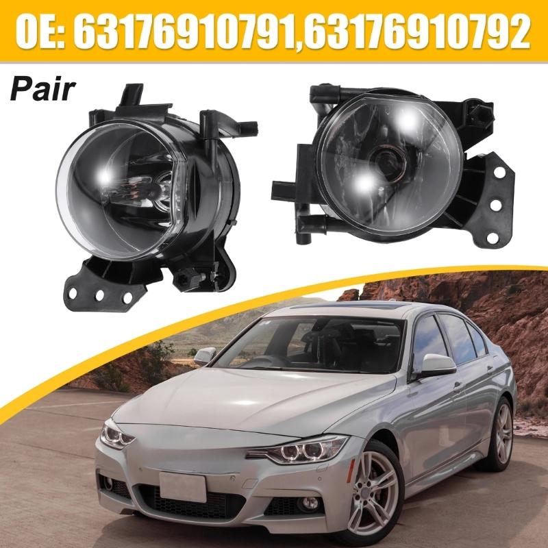 1 Pair Fog Lamp Case Car Fog Light Housing 63176910792 63176920703 for E60 E90 E63 E46 Foglights Case Without Bulbs