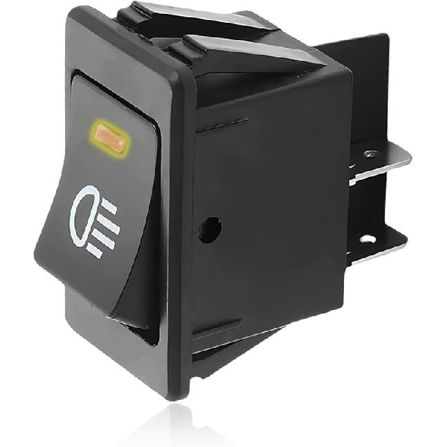 Fog Light Toggle Rocker Switch, 12V 35A 4 Pin SPST ON Off LED Fog Light Rocker Switches, Universal Automotive Rear Front Fog Lamp Toggle Switch for