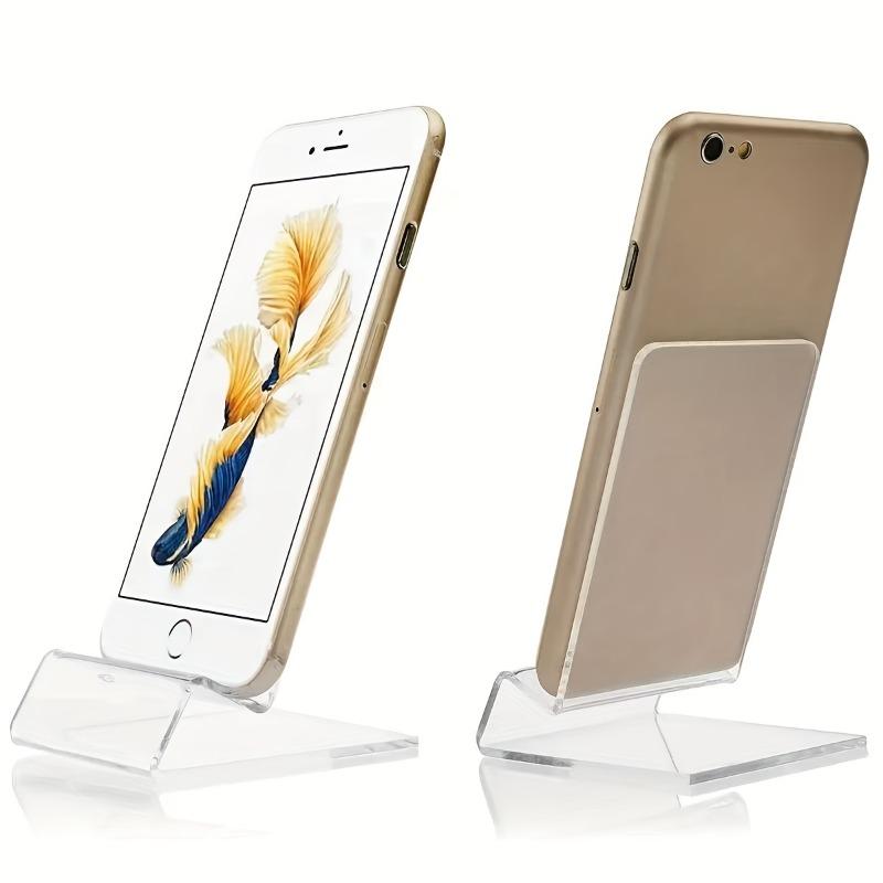 1 Transparent Acrylic Mobile Phone Holder, Multi-angle Desktop Holder, Portable Creative Bedside Desktop Accessories