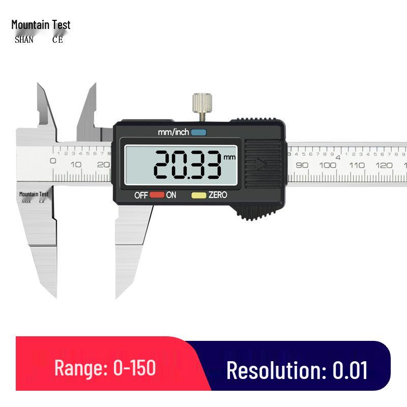 Shan Ce 0-150mm High-Precision Digital Caliper with 0.01mm Accuracy for Narrow and Outer Grooves