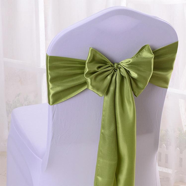 10pcs Wedding Decoration Products Ribbons Ribbon Banquet Chair Covers Bows Chair Straps Banquet Party Decoration Sillas