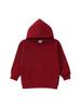 Kids' Hooded Sweatshirt - Unisex, Pure Cotton, 320g, Fleece Lining, Solid Color, Loose Fit for Boys & Girls.