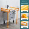 U-Shaped Floor-Standing Bathroom Safety Grab Bar