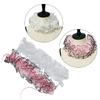 Women Organza Layering Ruffled False Collar Ribbon Tie Detachable Chokers Shawl
