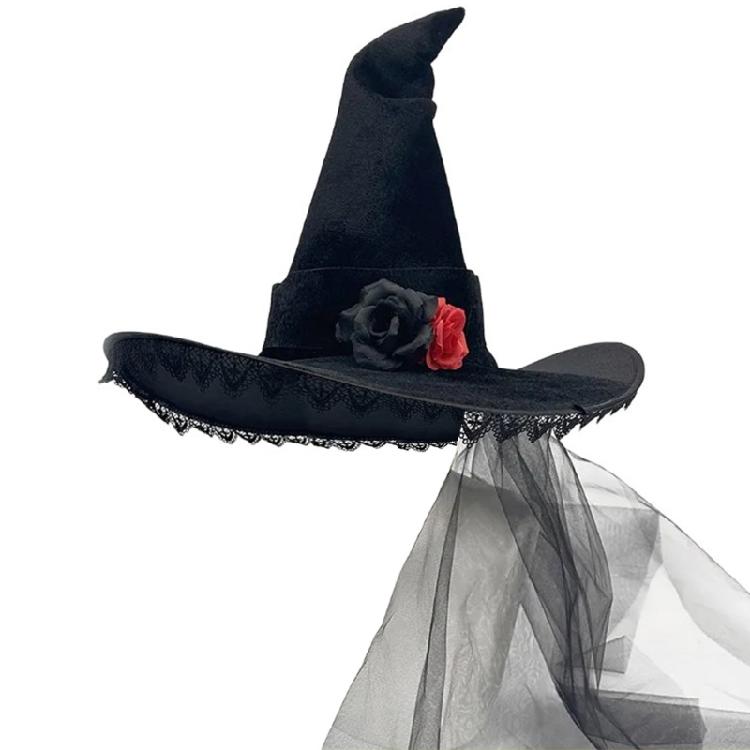 Vampires Halloween Hats Stage Performances Hat Multifunctional Witch Hat Adult Suitable for Youth and Party Enthusiasts