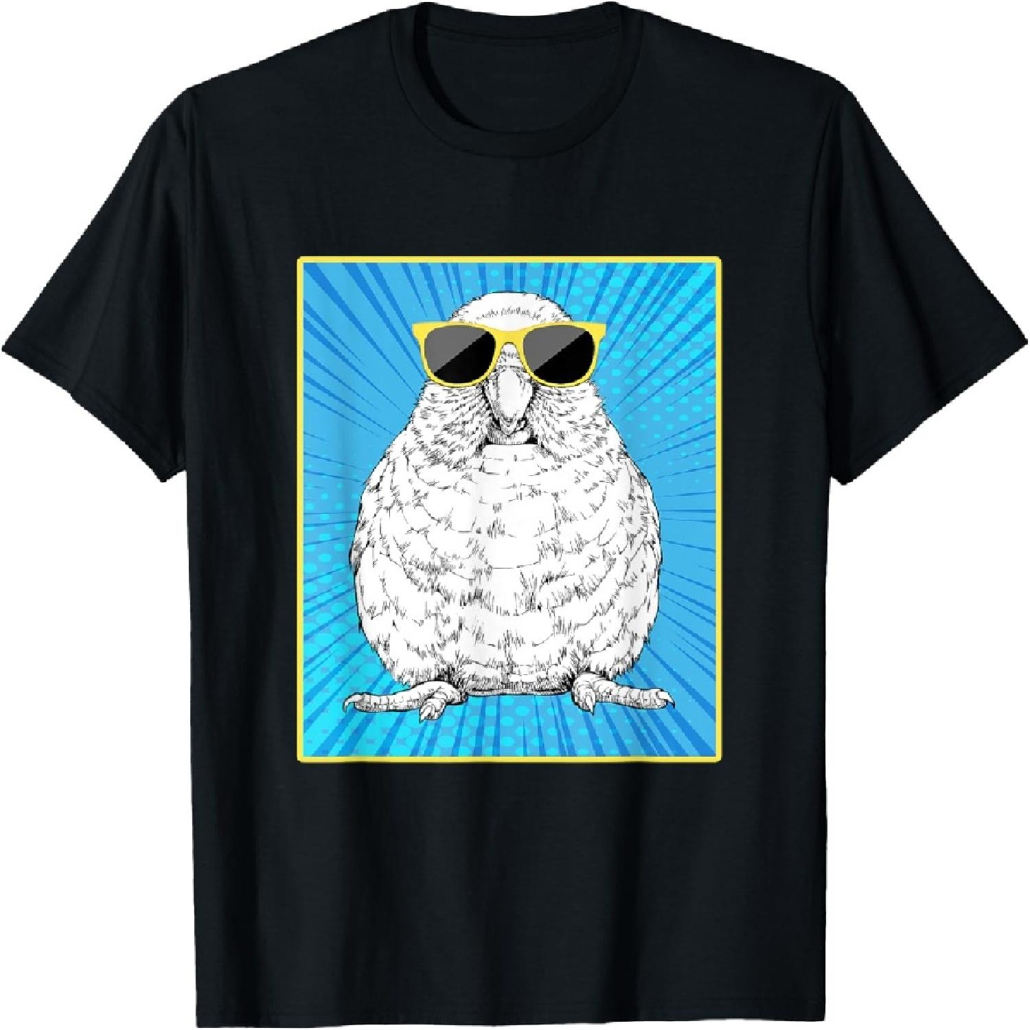 

Parrotlet Portrait Pop Art Parrot Bird with Sunglasses T-Shirt XXXXXL різнокольоровий