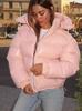 Trendy French Winter Hooded Puffer Coat: Versatile, Gentle, and Comfortable