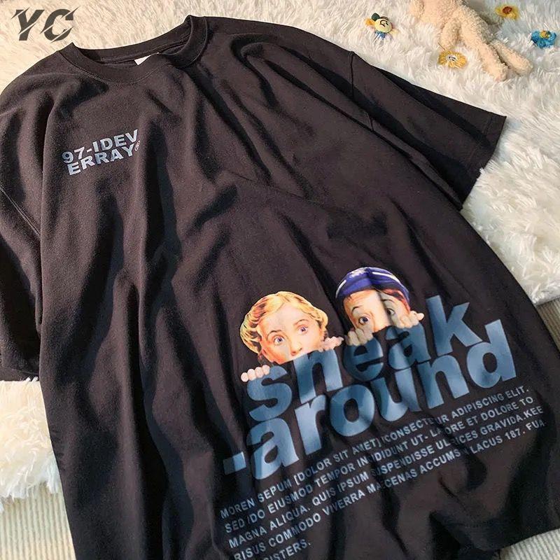 

Oversized Men TShirt Hip Hop Streetwear Shake Around Funny Printed T Shirt 2022 Summer Short Sleeve Tshirt Harajuku Cotton Tops 4XL