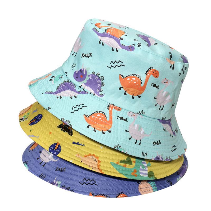 Cute Dinosaur Fisherman Hat For Women Anti-uv Sun Protection Bucket Hat