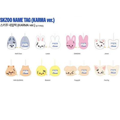 <KARMA> POP-UP Store Official Merch SKZOO NAME TAG