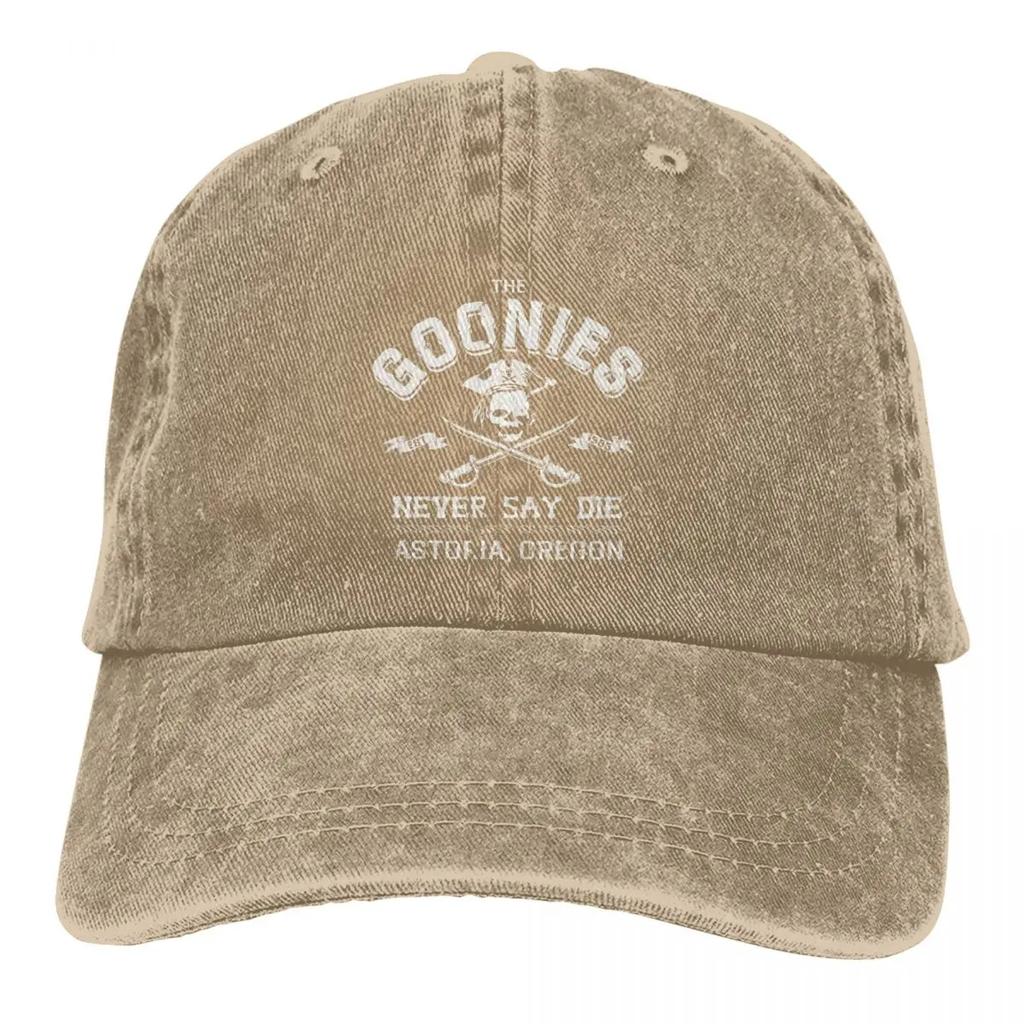The Goonies Vintage Circa 1985 Accessories Men Women Trucker Hat Distressed Denim Caps Hat Retro Outdoor Summer Adjustable