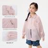 Girls' Sweet Embroidered Sunscreen Ruffle Lapel Jacket