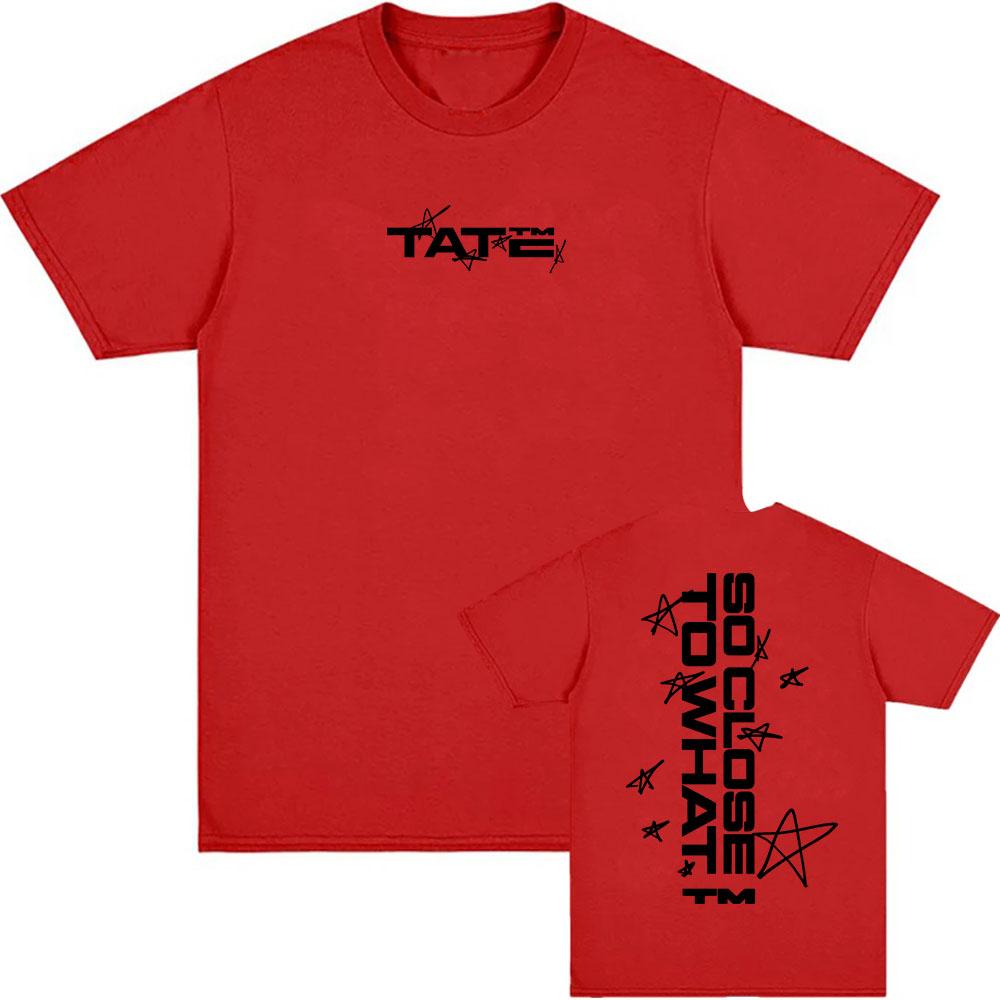 Tate McRae So Close To What Μπλουζάκια 2025 Νέο Άλμπουμ Γραφικό T-shirt Βαμβακερό Κοντομάνικο Καλοκαιρινό Μπλουζάκι Ανδρικό Γυναικείο Ρούχο Ανδρικό