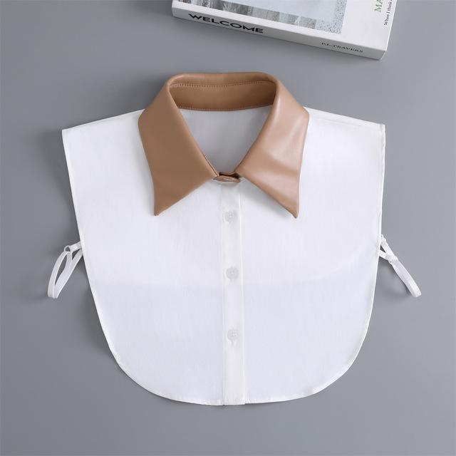 Linbaiway New Lapel Fake Collar Vintage Detachable Shirt Collar for Women Blouse Sweater False Collar Lapel Top Neckwear Ties
