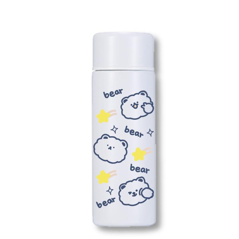 Leno 150ML Mini Vacuum Insulated Water Bottle Portable Leakproof Travel Mug Thermal Flask for Kids Children Women School