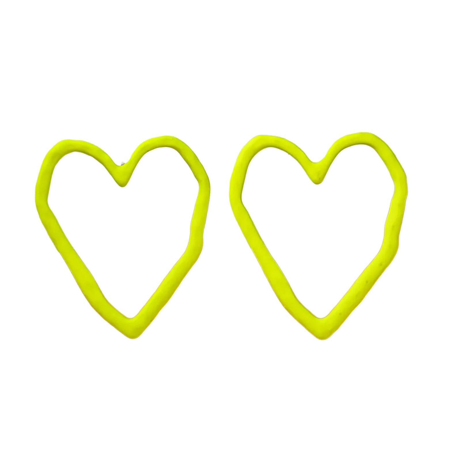 

Серьги-пусеты «Полое сердце» Креативный аксессуар для ушей Серьги-пусеты в виде сердца Подходят для подростков, любителей молодежной моды, в подарок разноцветный