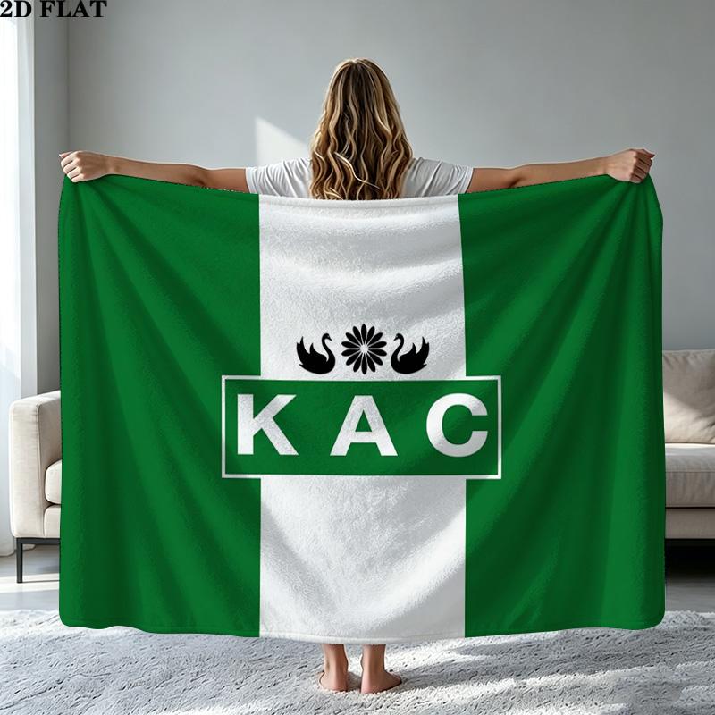 KAC kenitra athletic club Print Flannel Blanket High Quality Warm Comfortable Cover for All Seasons Perfect for Gifts Home Decor