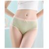 Japanese Women's Underwear Korean Version Girls' Breathable Mid Waist Cute Large Triangle Underwear