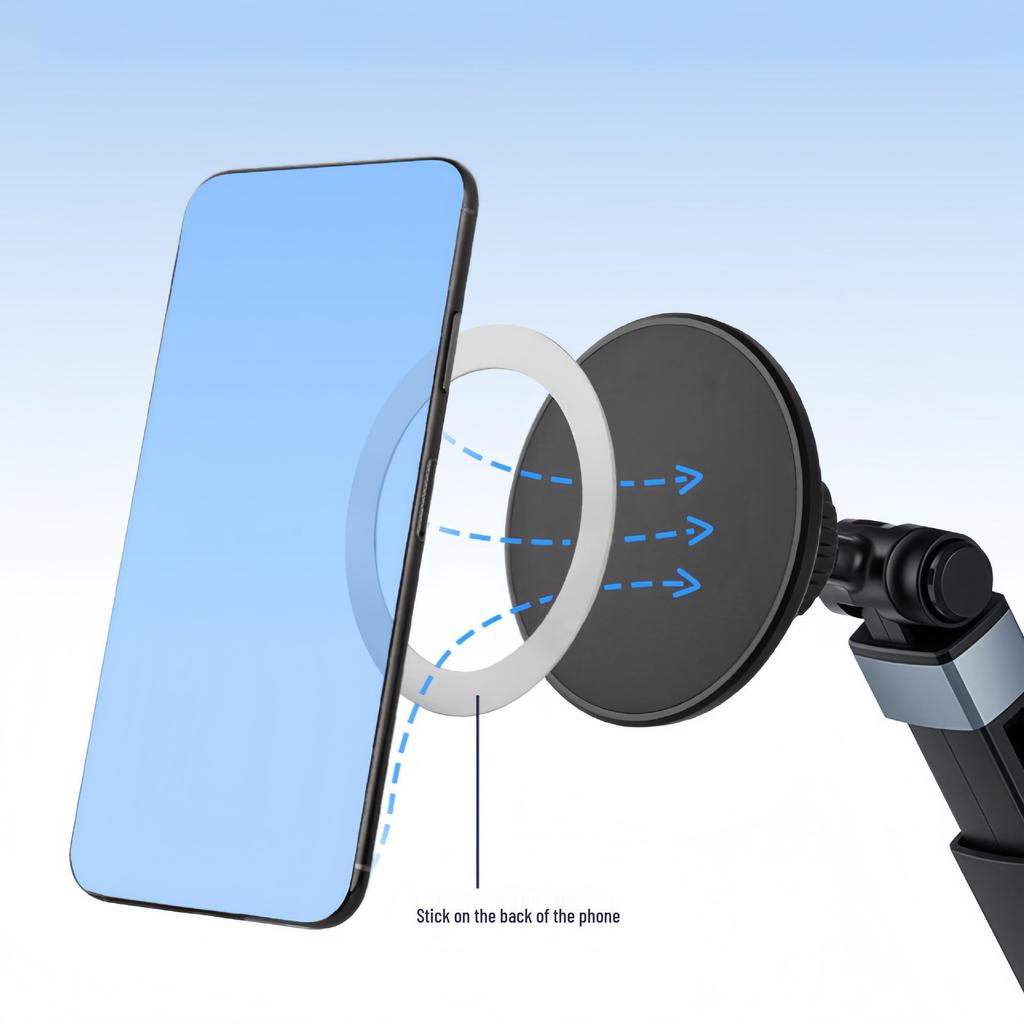 Universal Telescopic Magnetic Phone Holder for Car Dashboard & Trucks