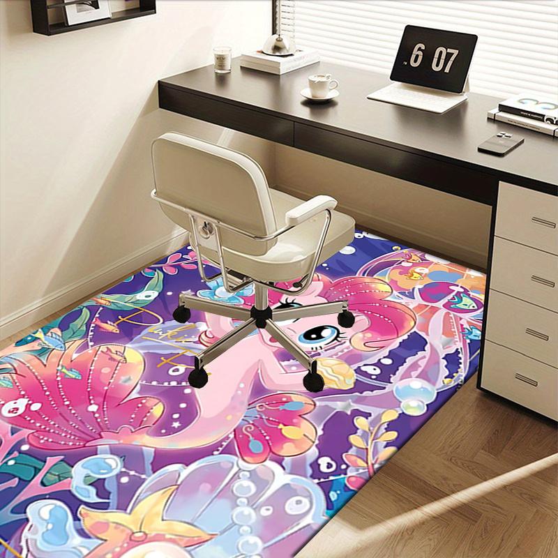 Pinkie Pie Mermaid Chair Mat: Magical Underwater Decor for Home Office, Living Room, Bedroom Gift.1286a