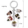 JOJO's Bizarre Adventure Acrylic Double-Sided Transparent Keychain Set of 5 Pendants