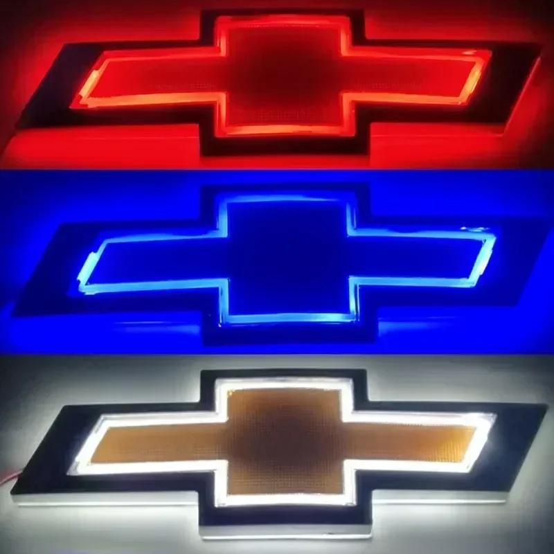 17x5.5cm Samochodowa tylna klapa bagażnika LED Odznaka Światło Naklejka dla Chevrolet Cruze Silverado Captive Traverse Spark Malibu Orlando Equinox