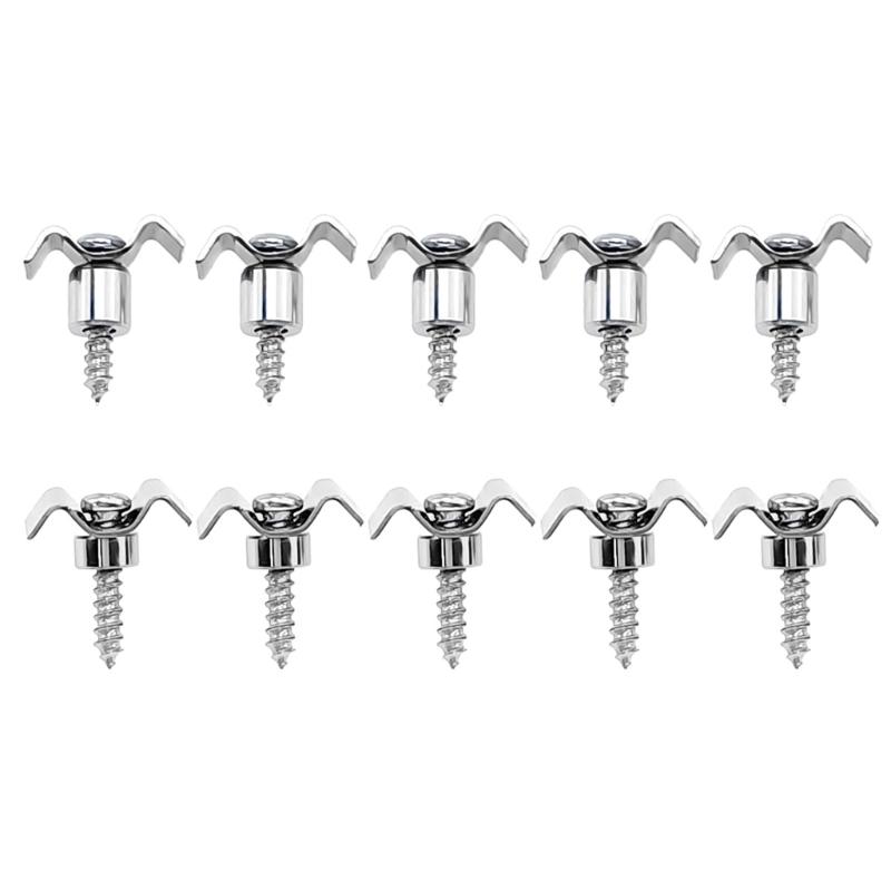 10pcs Musiclily Metal Vintage String Guides Guitar String Trees Retainers Improving Tuning Accuracy