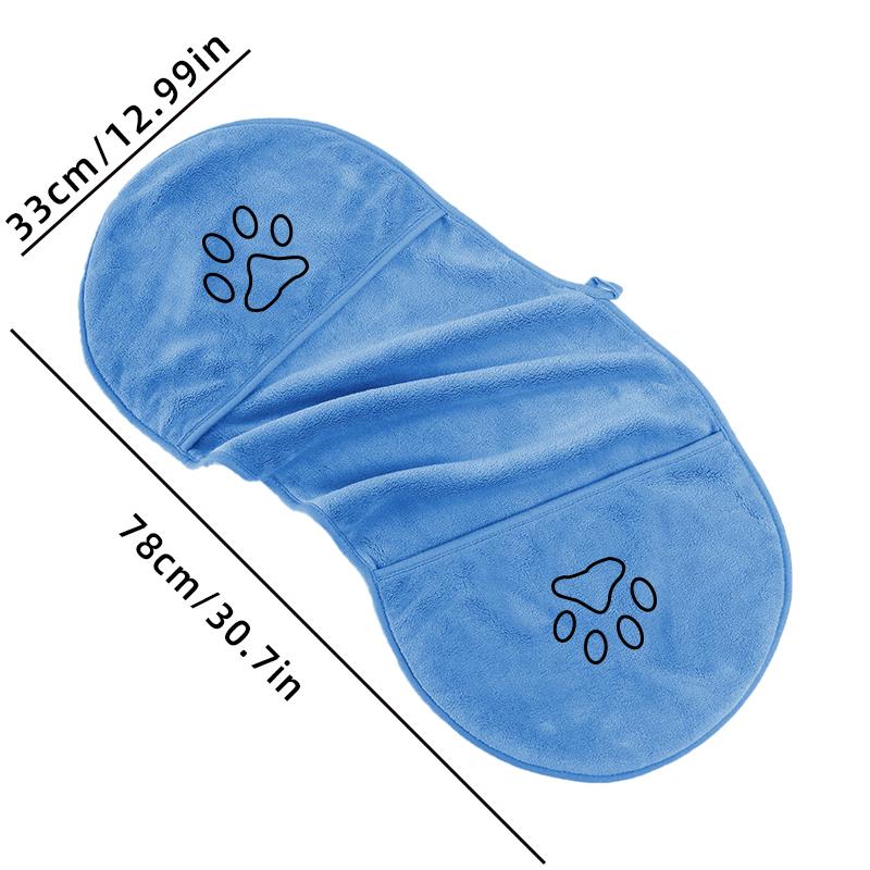 1 Ultra-fine Fiber Dog Towel, Available In Multiple Sizes with Strong Water Absorption, Suitable for All Dogs and Cats