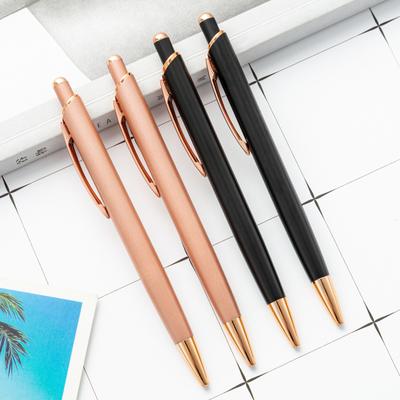 1 Piece Stationery Office School Supplies Press Ballpoint Pen Cute Metal Pens