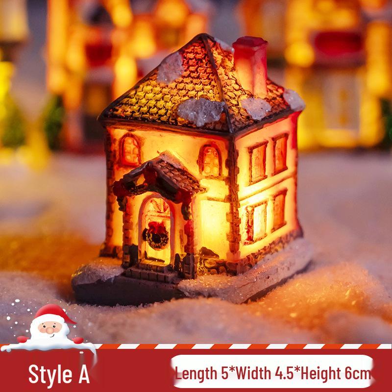 Фарфоровый снежный домик Envy - Рождественская сцена, настольные украшения и сувениры